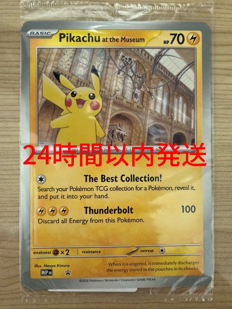 Pikachu at the Museum ポケモンカード