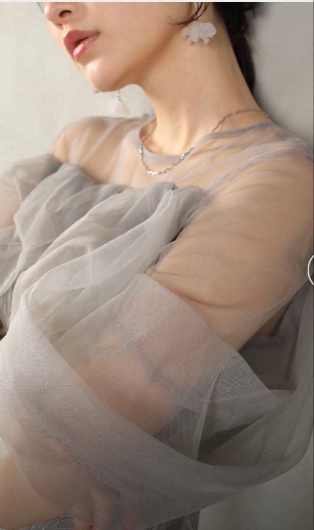 et.UNiVER Tornade pencil dress グレー