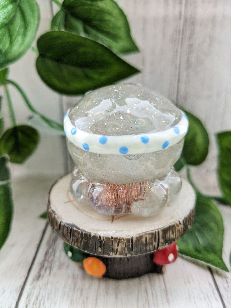 【yucco89】エンジェルオーラクォーツのたこちゃん形オルゴ☆他３点