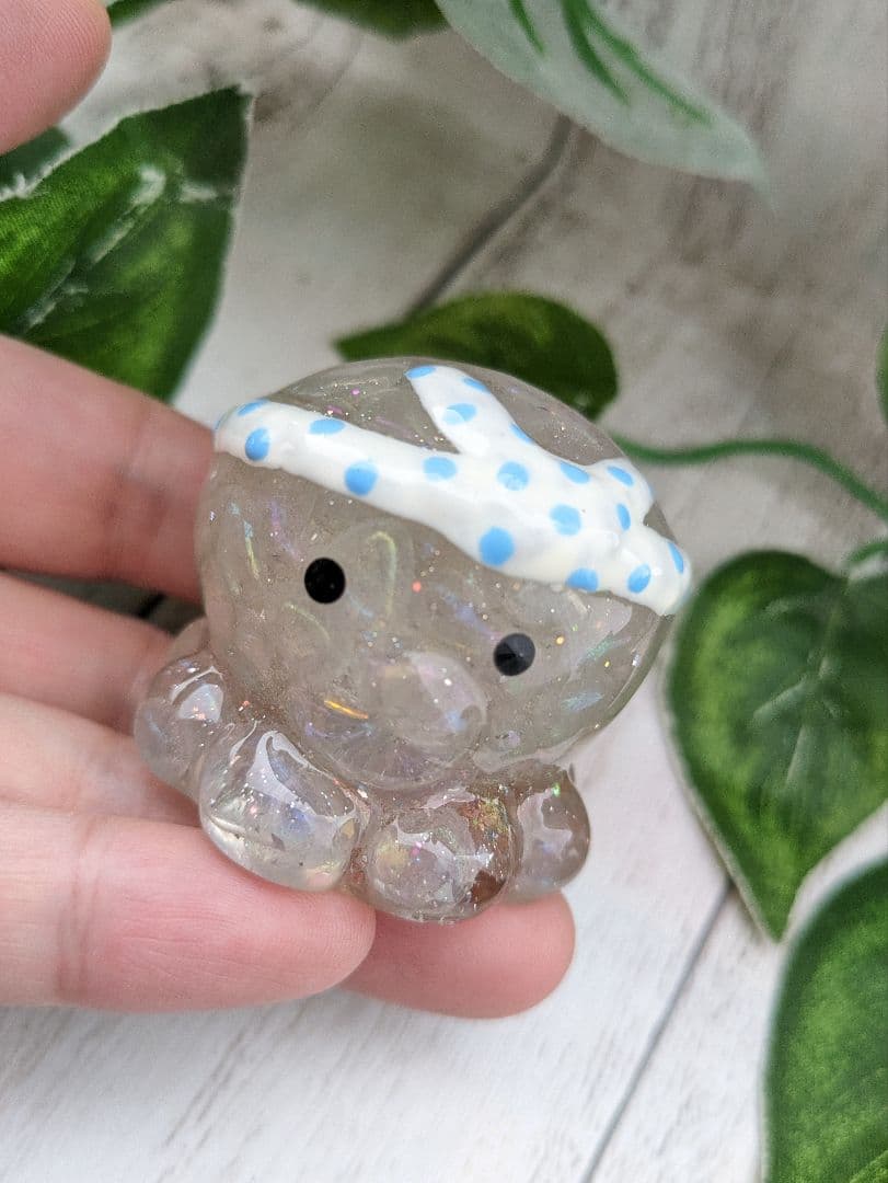 【yucco89】エンジェルオーラクォーツのたこちゃん形オルゴ☆他３点