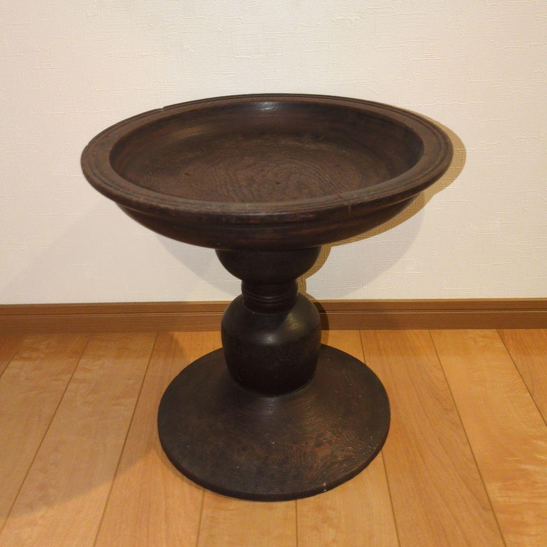 アンティーク木製コンポート皿 ウッドコンポート