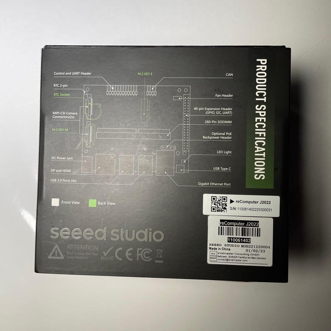 【新品】reComputer J2022 (Jetson Xavier NX)