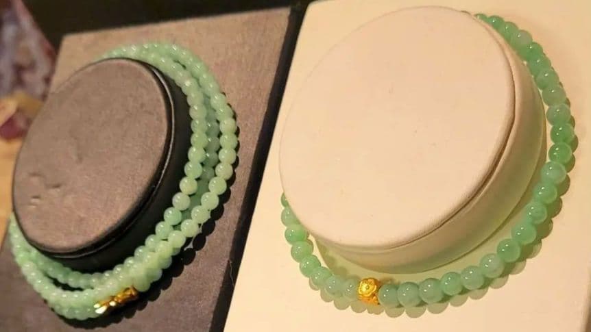 月末限定特価！天然本翡翠氷種緑翡翠A貨　ネックレス　ブレスレット☆豪華セット☆