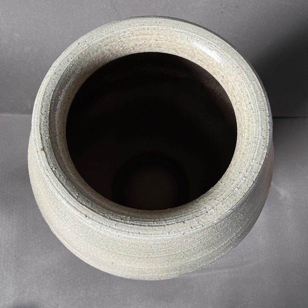 うさこ信楽焼傘立て 緑釉壺型 高さ５３cm