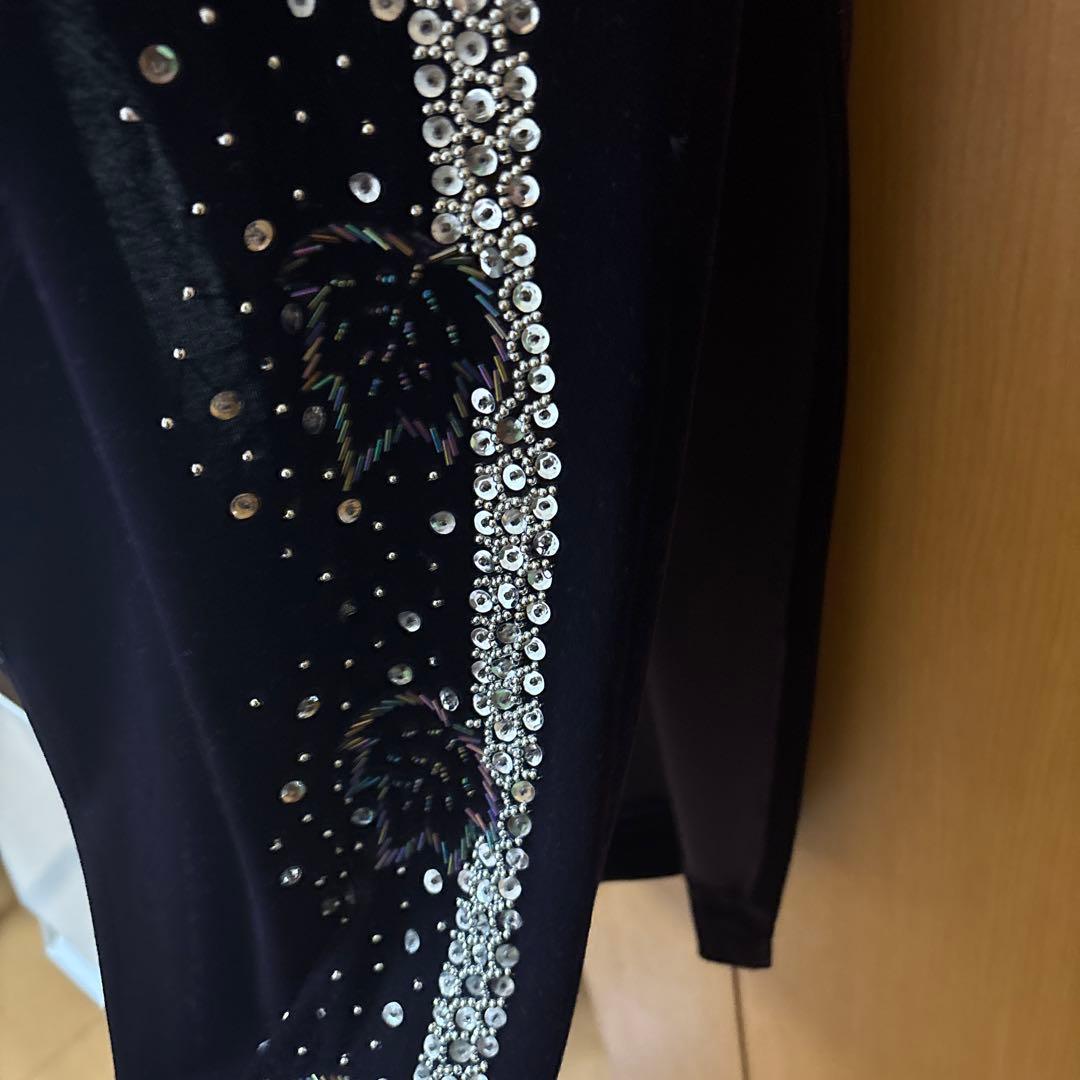 紫色チャイナドレス