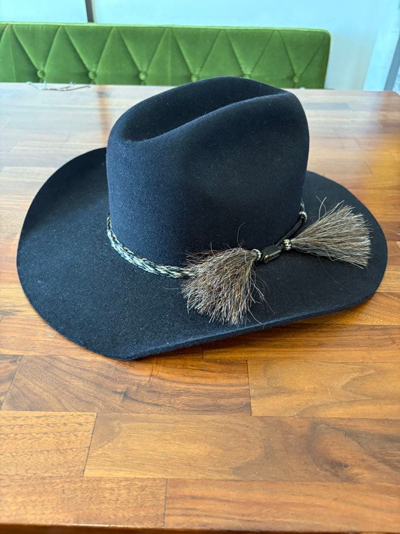 AKUBRA 黒いカウボーイハット　オーストラリア製