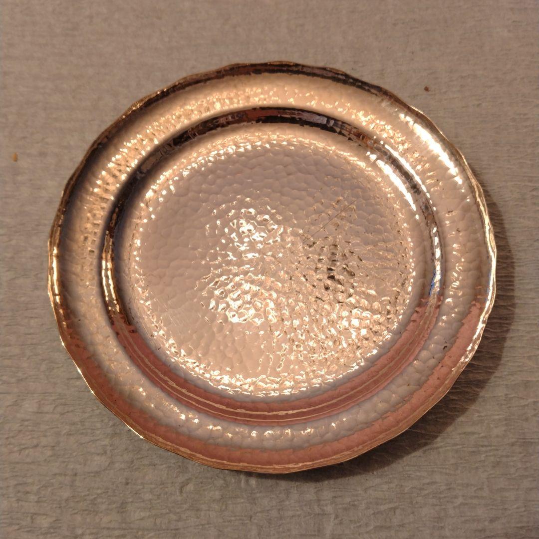 訳あり特価　槌目純銀小皿　53.6g