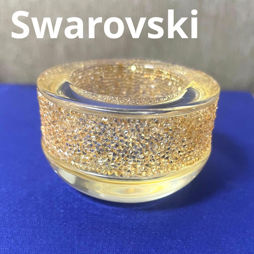 スワロフスキー　キャンドルホルダー　ゴールデンシャドウ　正規品　美品