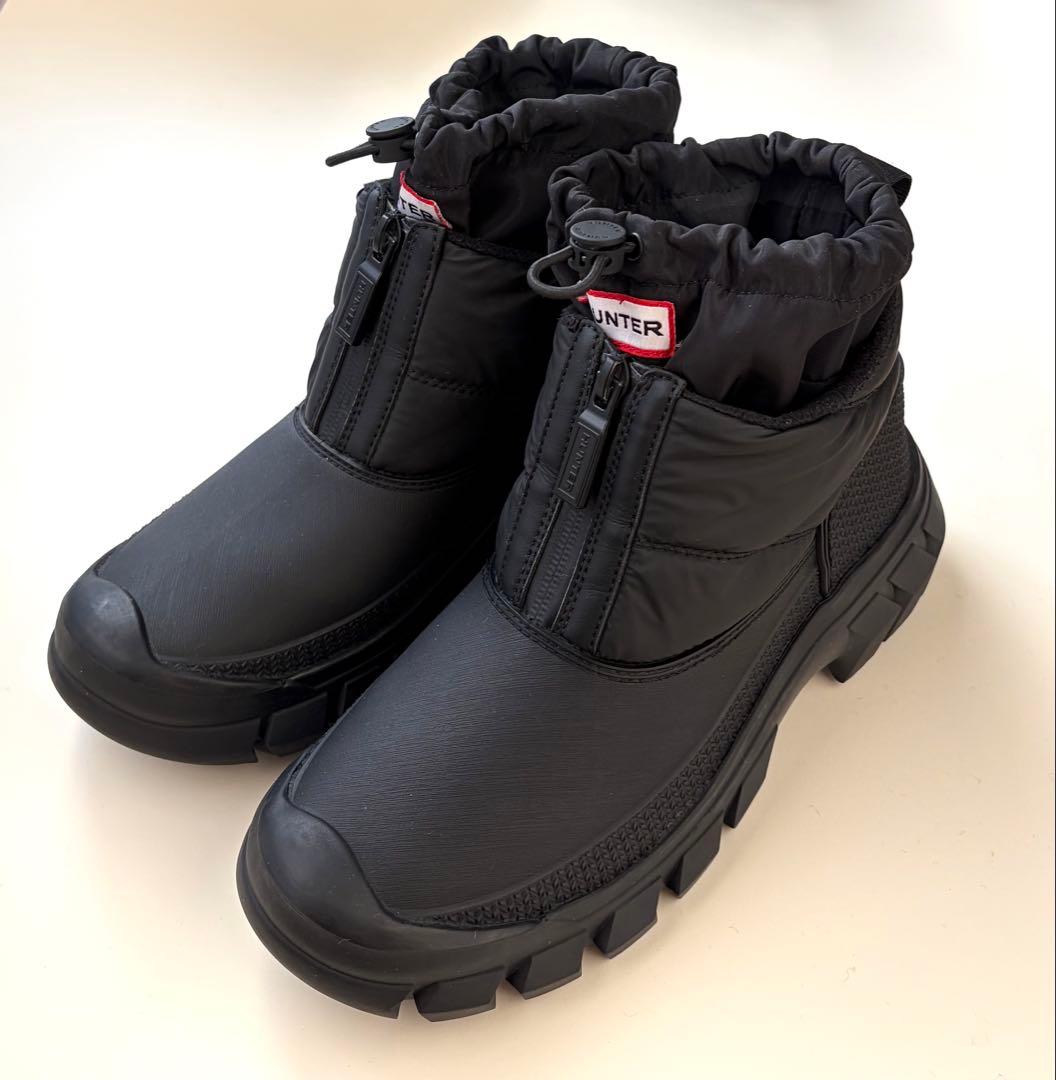 HUNTER レディース イントレピッド ジップ アンクル スノーブーツ