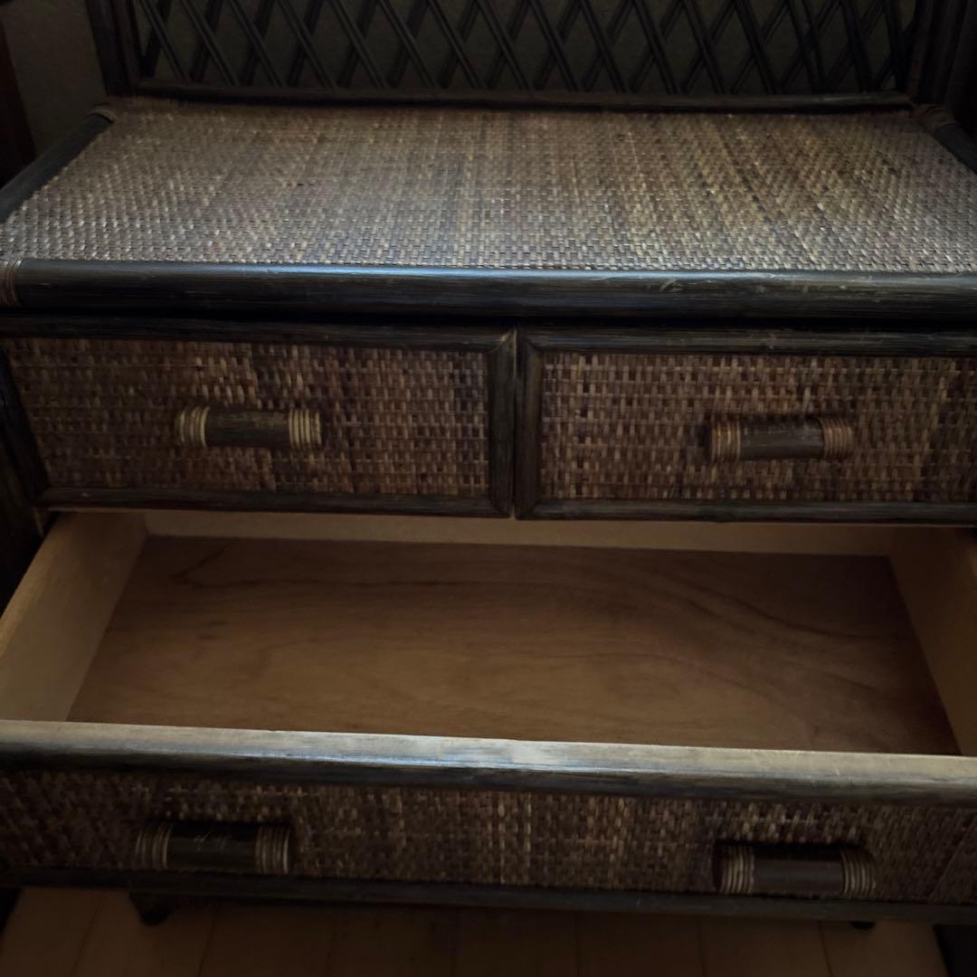 ヴィンテージ　ラタン　チェスト