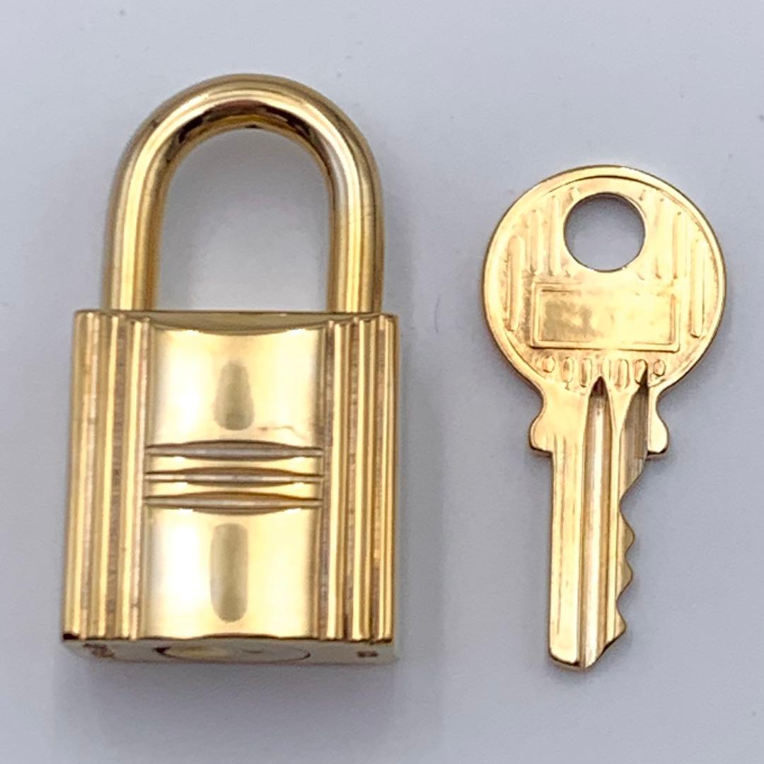 HERMES エルメス カデナ　24Kメッキ　No.120 120番　鍵付き