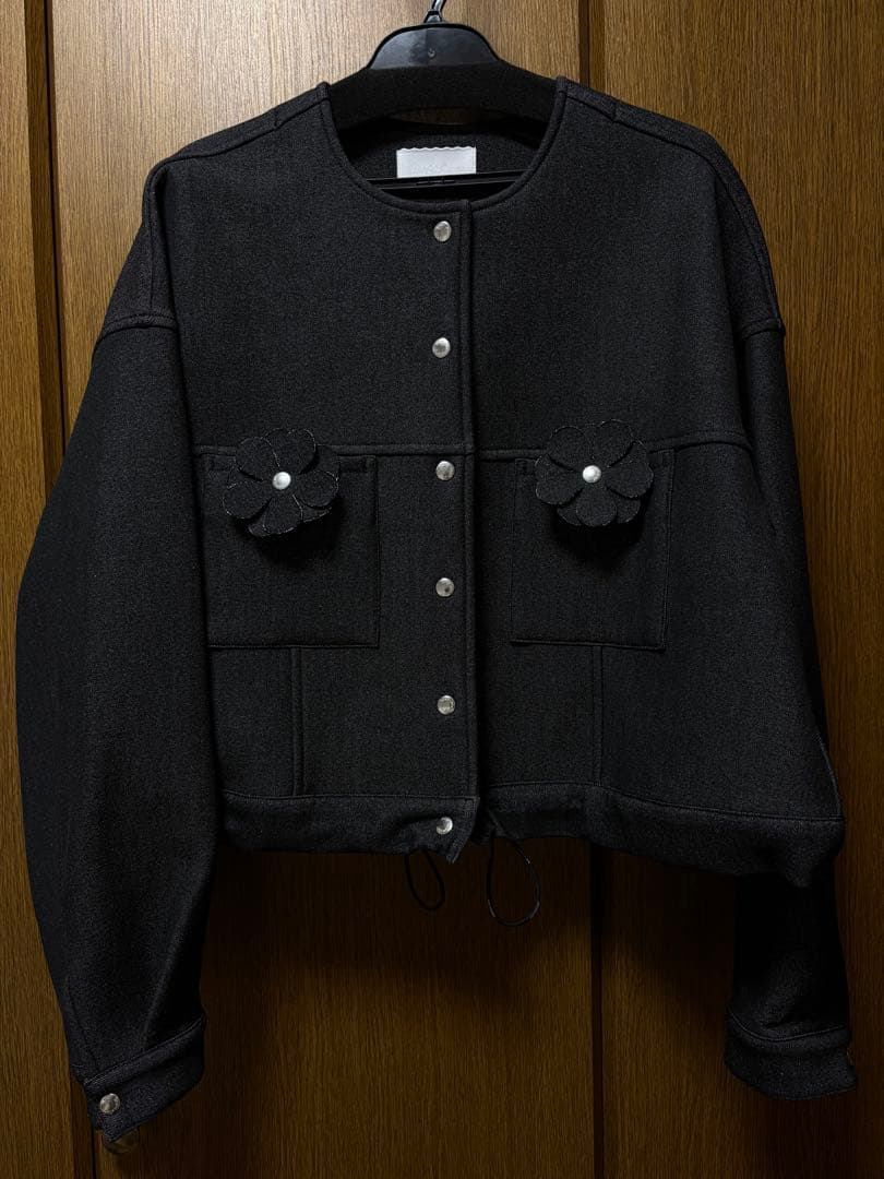 rosymonster⭐︎フラワーデニムライクジャケット