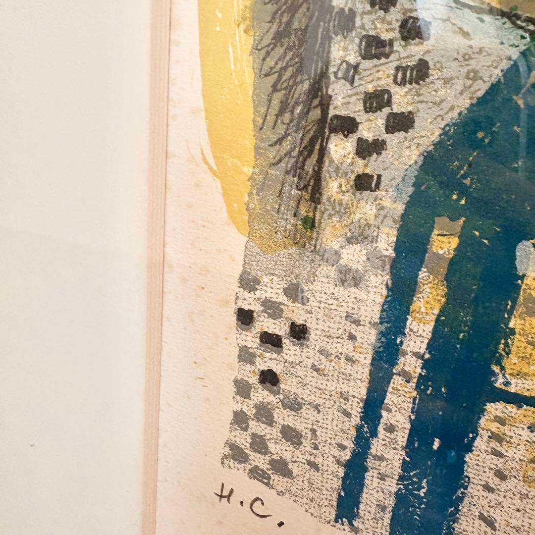 テオ・トビアス リトグラフ 直筆サイン・メッセージ入りHCエディション 絵画額装