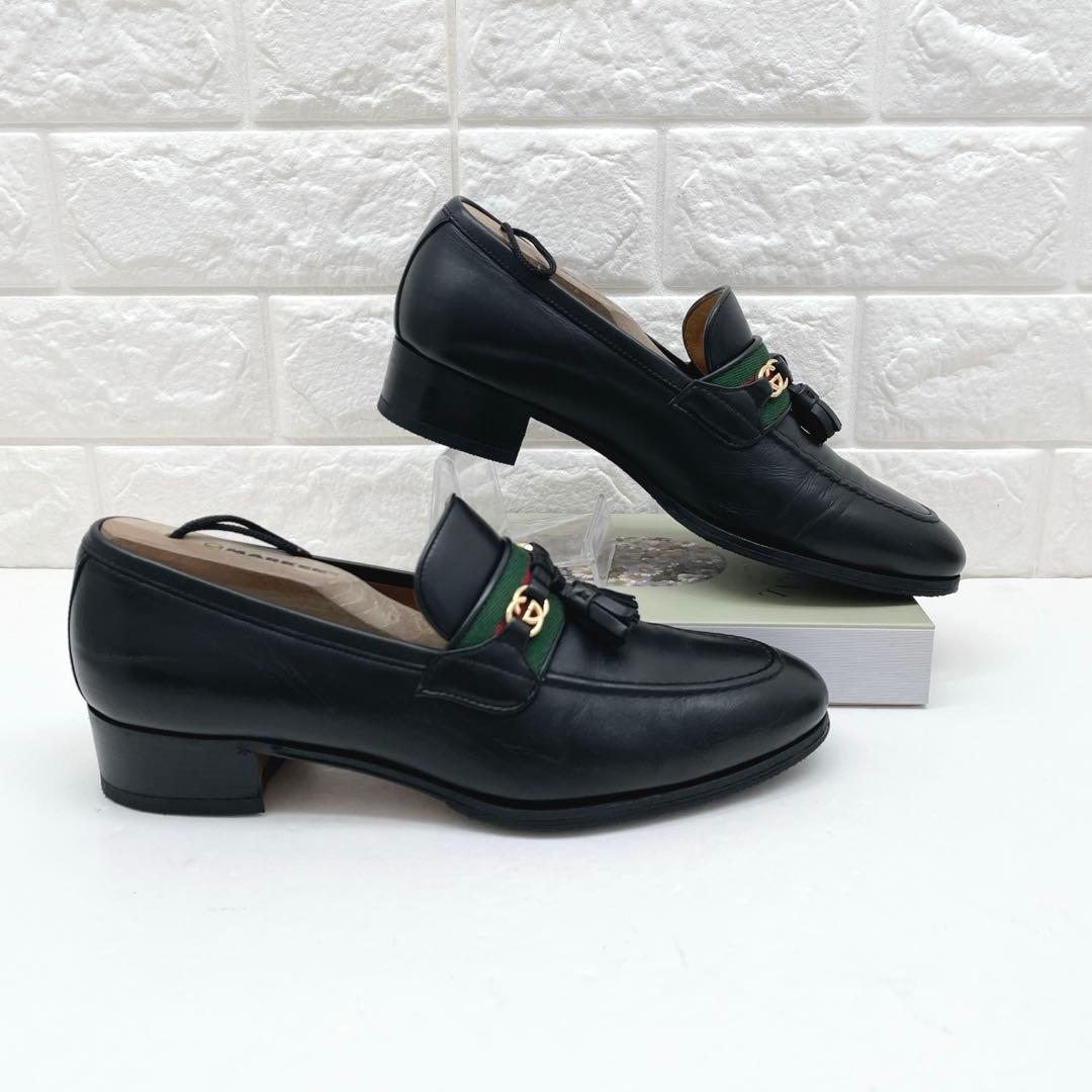 GUCCI シェリーライン インターロッキング ローファー タッセル 38サイズ