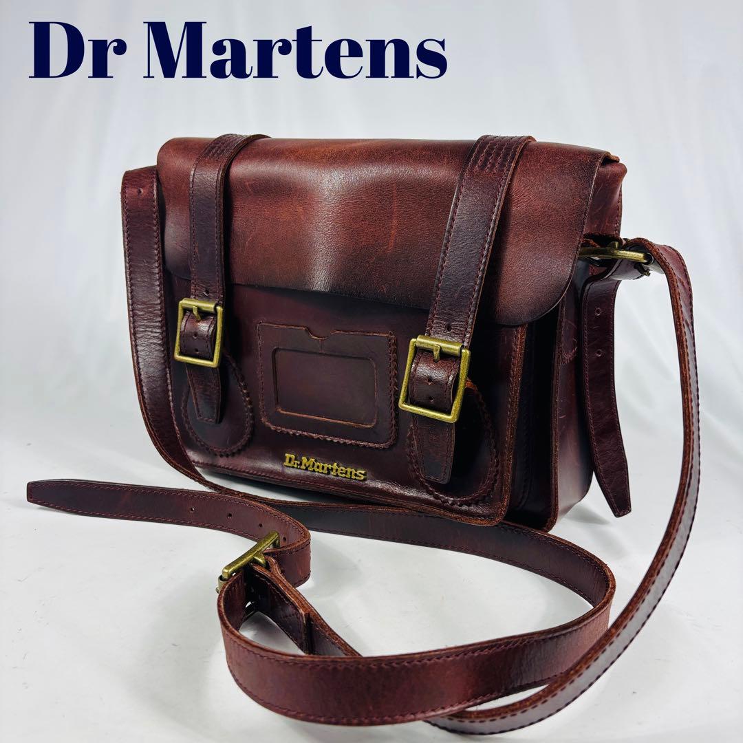Dr. Martens 11インチ レザー サッチェル ショルダーバッグ 肩掛け