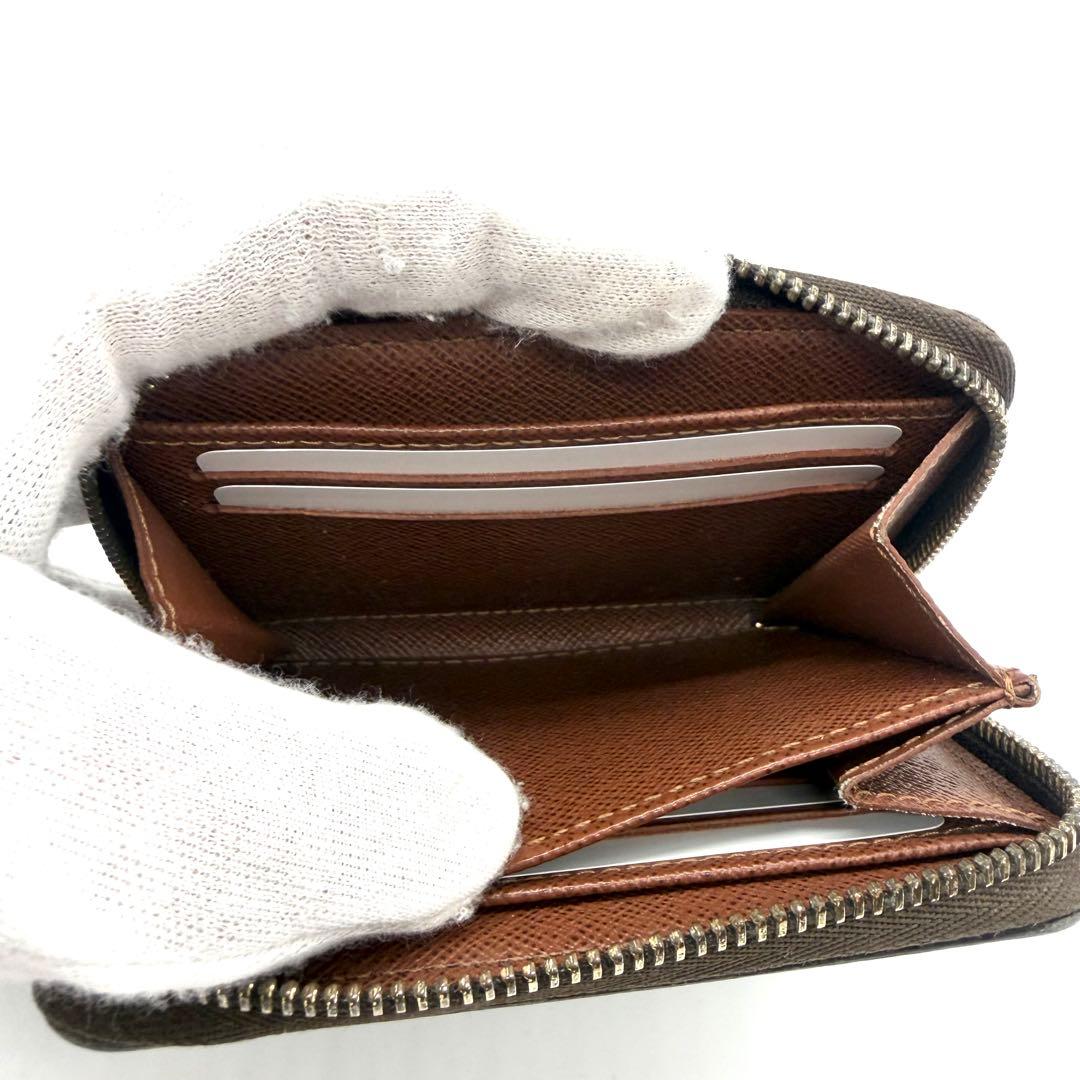 ☆☆ ルイヴィトン　パース　ラウンドファスナー　モノグラム　ブラウン