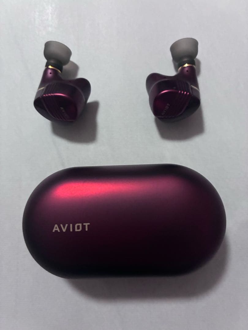 AVIOT TEーW1レッド Bluetooth イヤホン