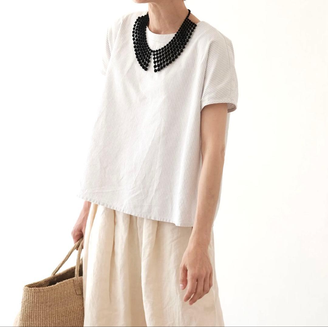 OOO トリプルオー　スフィアカラーネックレス　グレー×シルバー