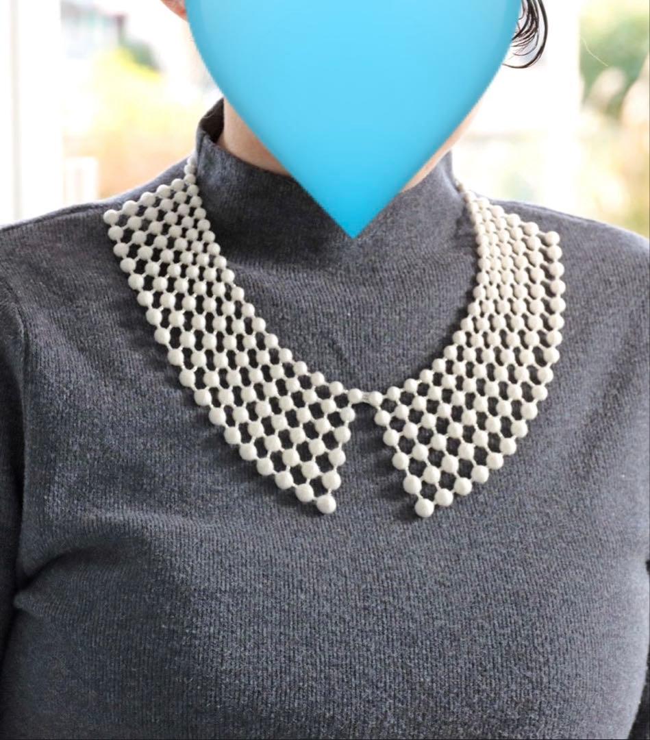 OOO トリプルオー　スフィアカラーネックレス　グレー×シルバー