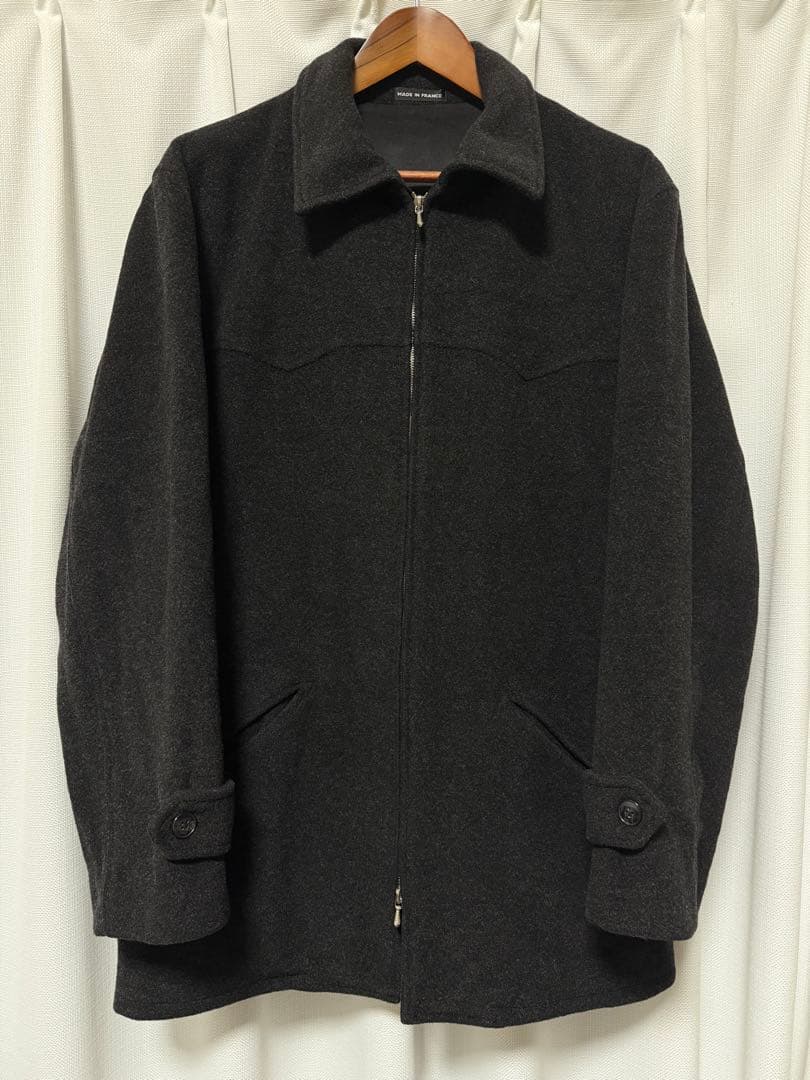 agnes b. アニエスベー ウールジャケット カシミヤ　ジップアップ 1