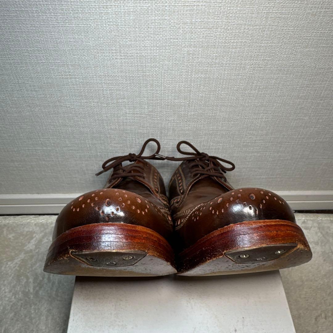 美品　ハインリッヒディンケラッカー　革靴　ウィングチップ　コードバン　7 25