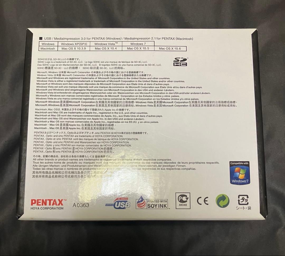 PENTAX Optio RS1500 パールホワイト フルセット 動作確認済み