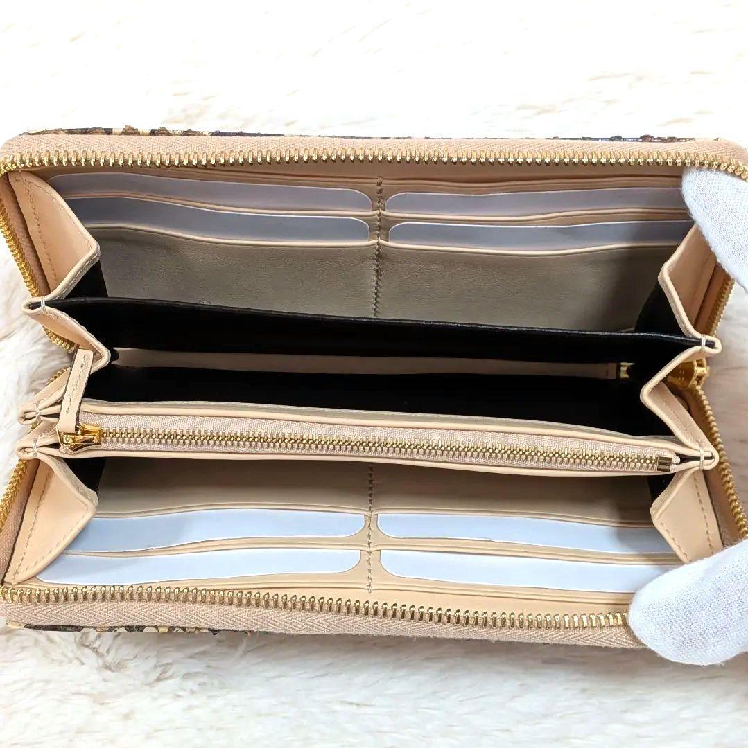 希少✨️美品 グッチ 長財布 パイソン GGマーモント ラウンドジップ 箱あり