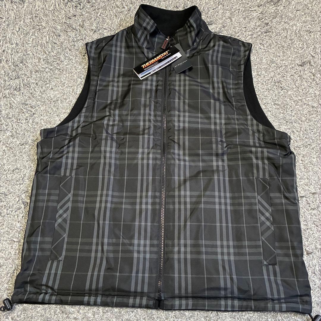 【未使用】バーバリーゴルフ リバーシブルベスト 防寒 サーマスタット Lサイズ