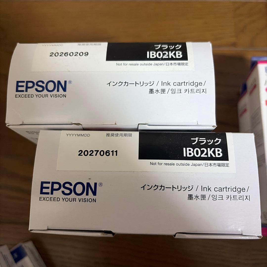 EPSON IB02CB、YB、MB、KB 純正　4色　11個
