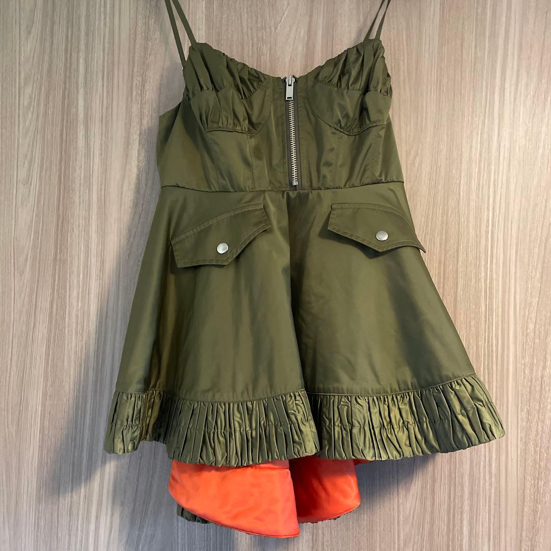 poppy あさぎーにょ　military flare tunic