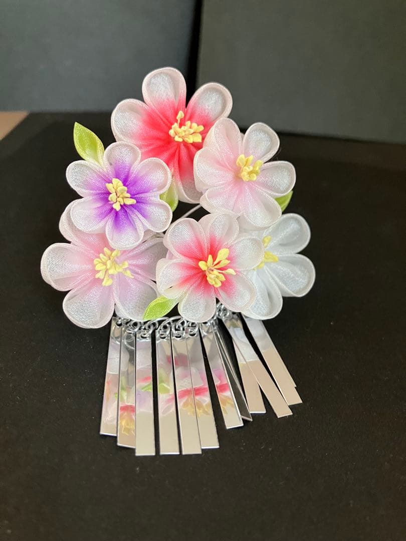 お姫様みたい！つまみかんざし　七五三　日本舞踊　つまみ細工