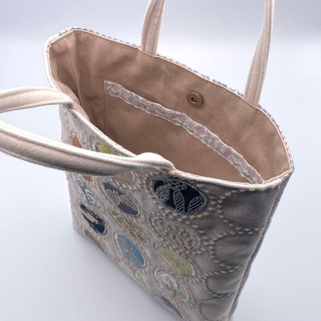 ㊶ミナペルホネン*パッチワーク ハンドメイド バッグ
