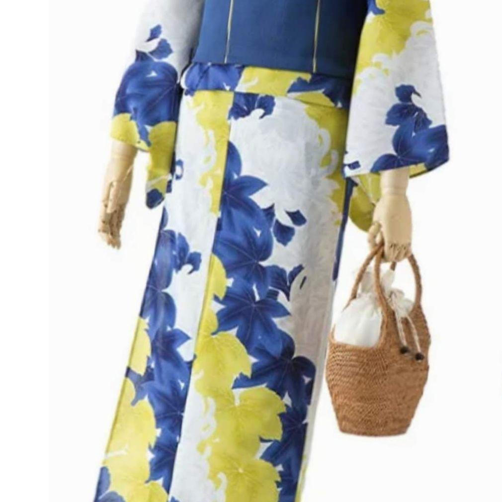 新品　定価￥41800　撫松庵　浴衣　セオアルファ　ぶしょうあん　斜め菊