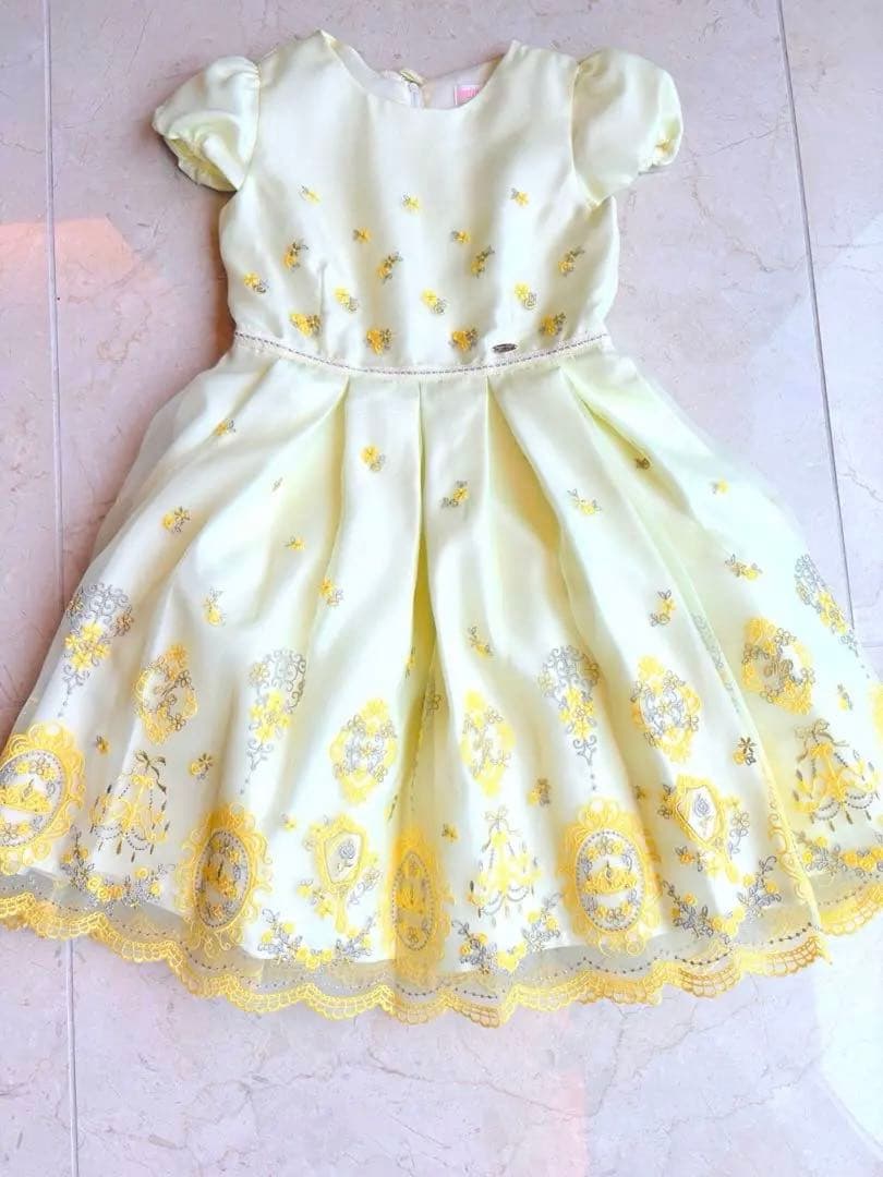 【最終価格】新品　メゾピアノ　プリンセスモチーフドレス　130 発表会ドレス