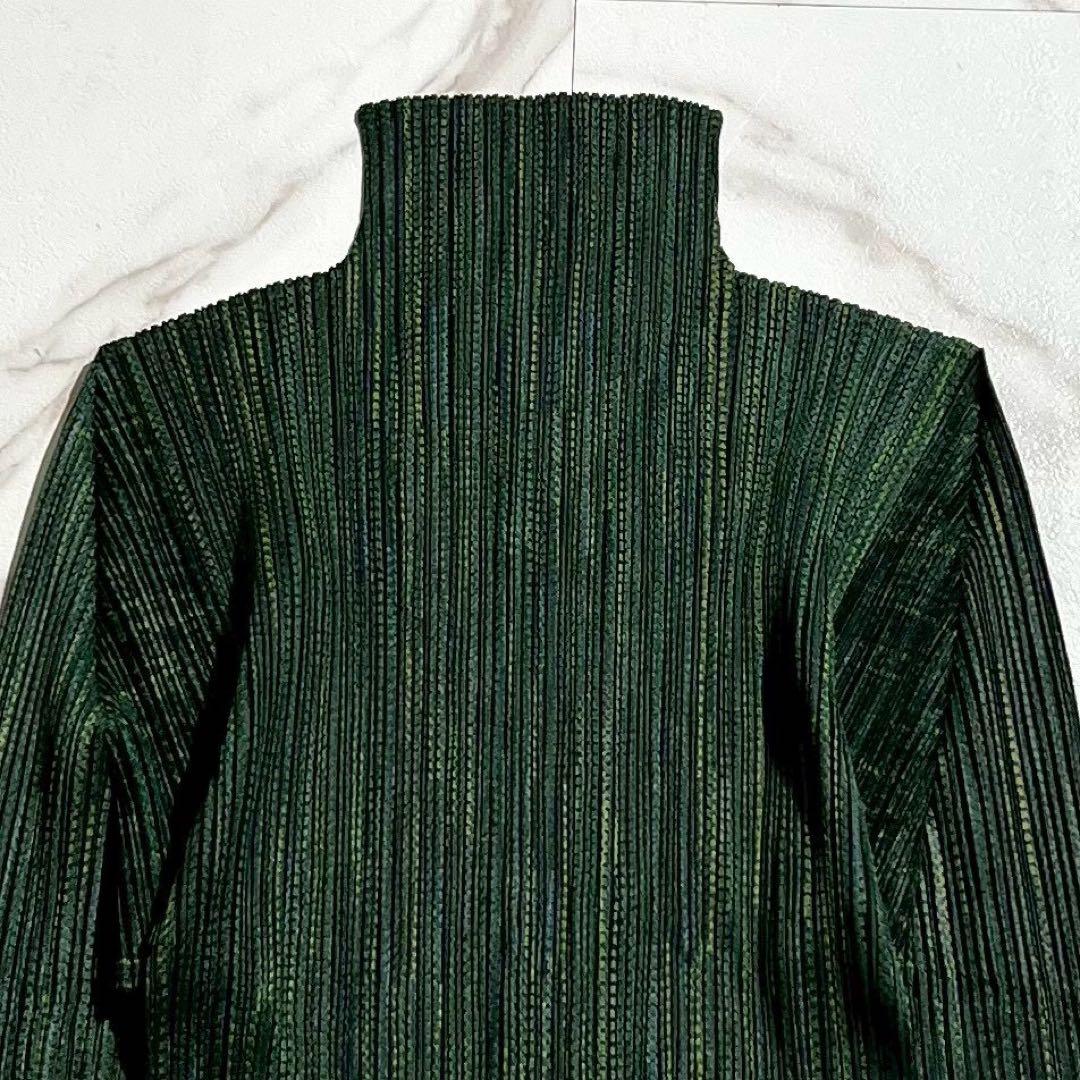 90年代 タグ付 極美品✨PLEATS PLEASE ハイネック 総柄 長袖