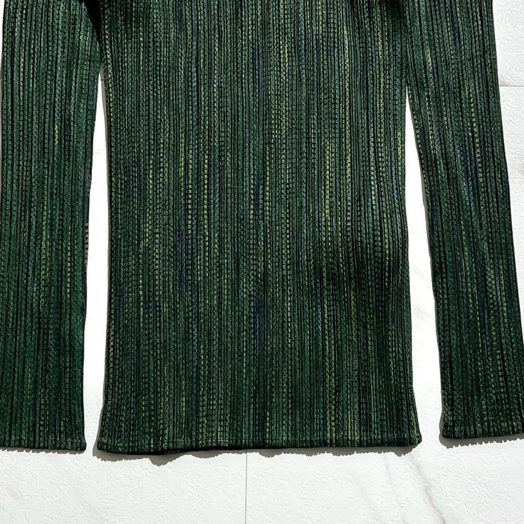 90年代 タグ付 極美品✨PLEATS PLEASE ハイネック 総柄 長袖