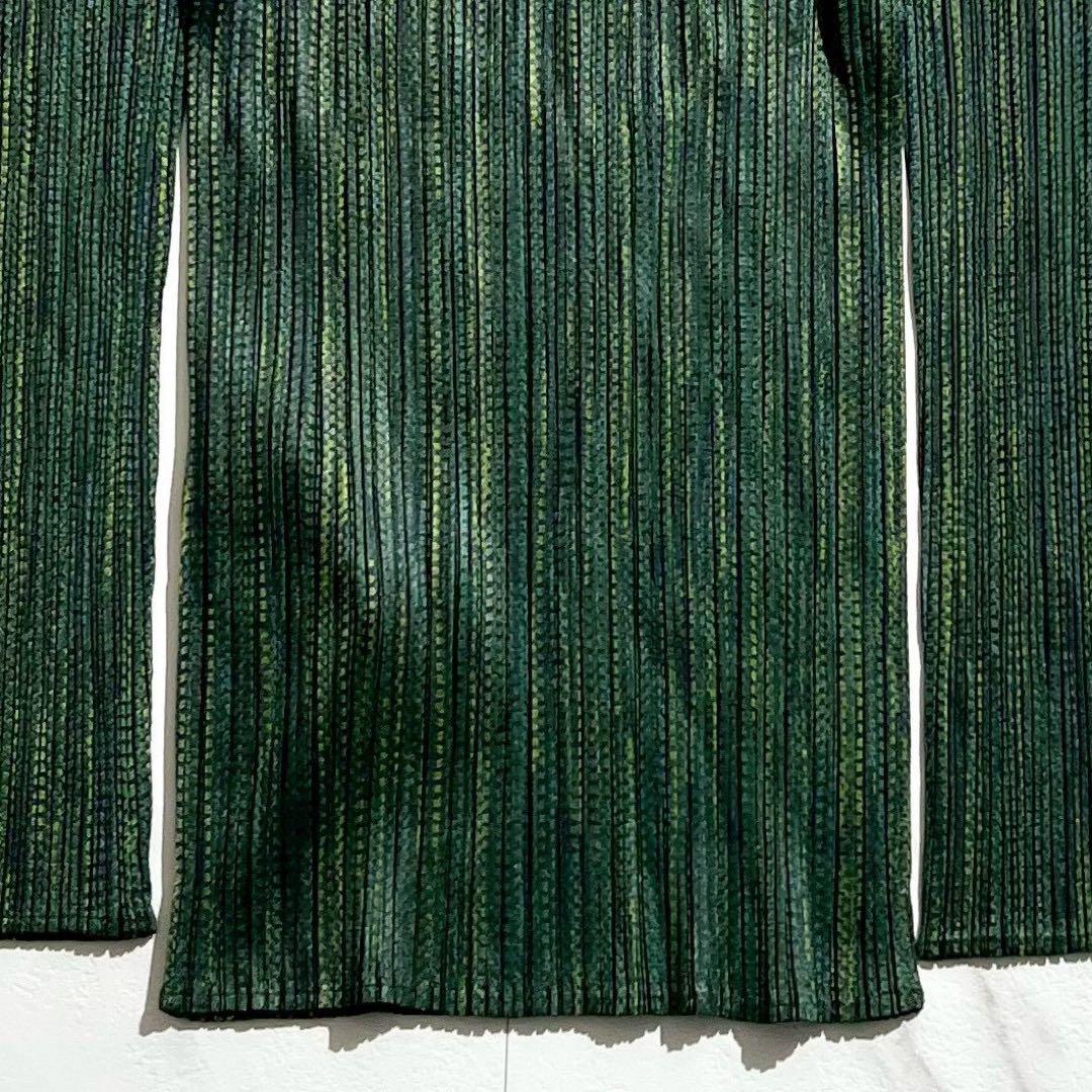 90年代 タグ付 極美品✨PLEATS PLEASE ハイネック 総柄 長袖