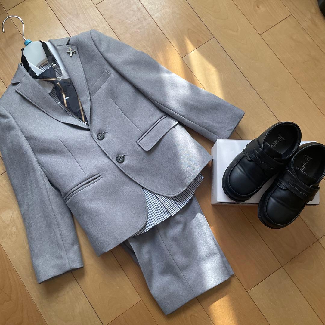 プティマイン　入学式　卒業式　男の子 120センチ　シューズセット