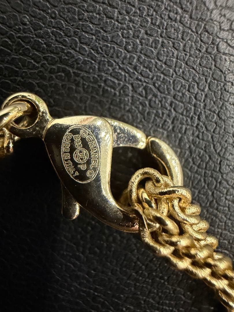 CHANEL フェイクパールネックレス　ココマーク　シャネル