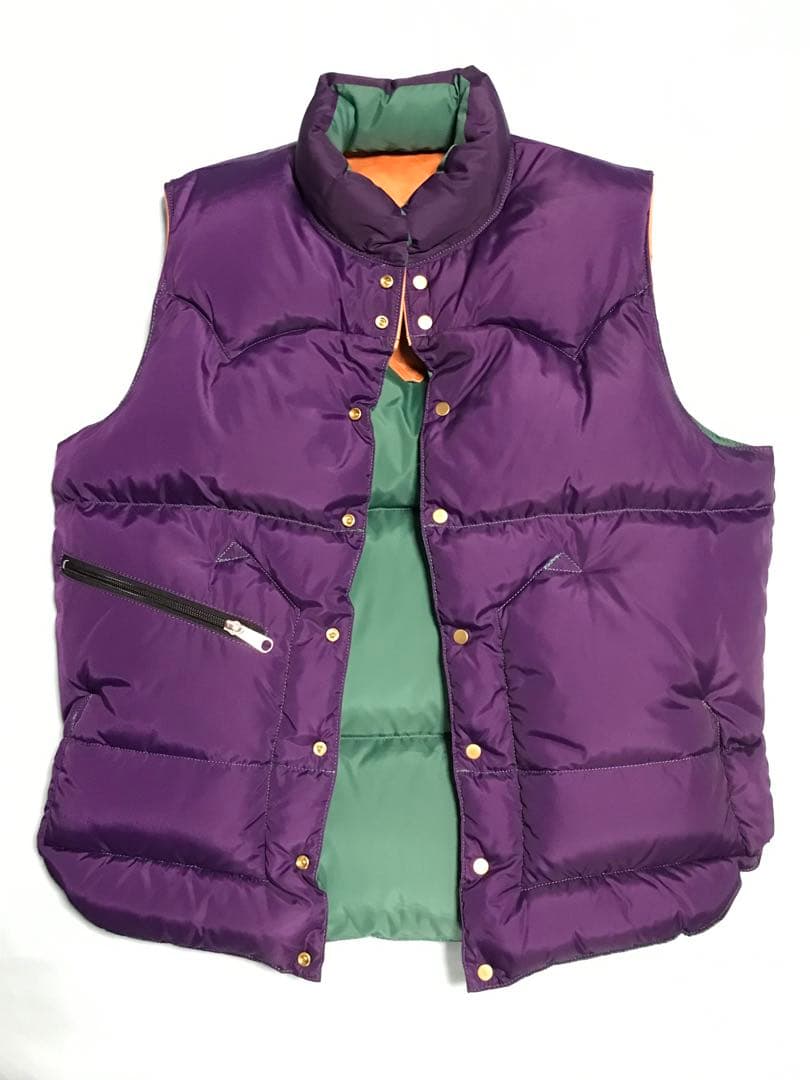 ロッキーマウンテン フェザーベッド　ウェアハウス　別注　ダウンベスト　USED