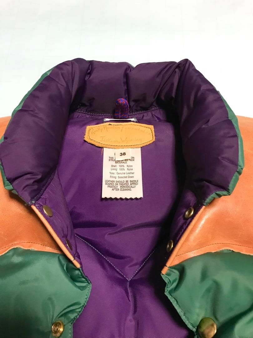 ロッキーマウンテン フェザーベッド　ウェアハウス　別注　ダウンベスト　USED