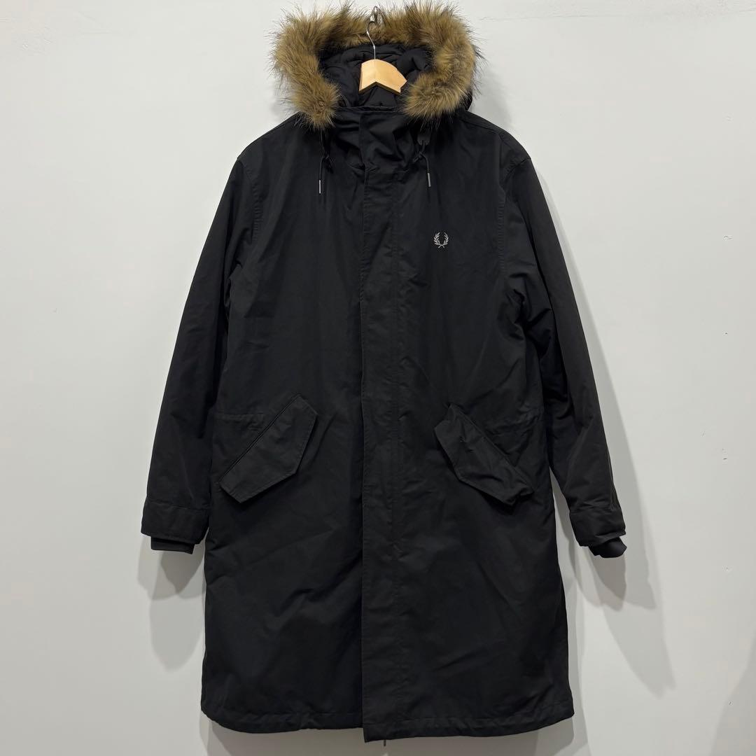 FRED PERRY プリマロフト ライナー モッズコート L ブラック ダウン
