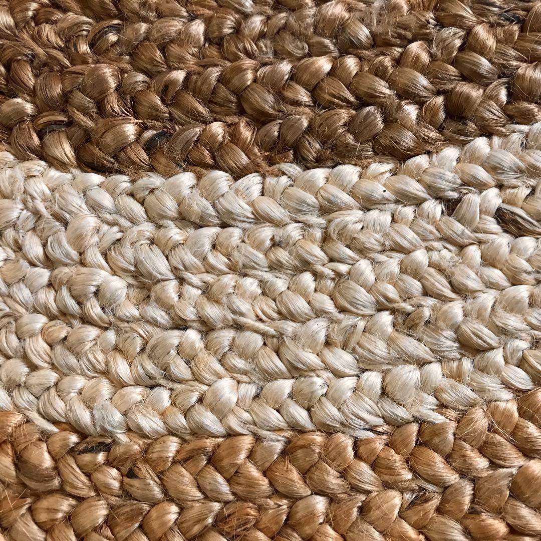 139x204cm ラグ ラグマット 麻 ジュート 夏用 天然素材 アジアン