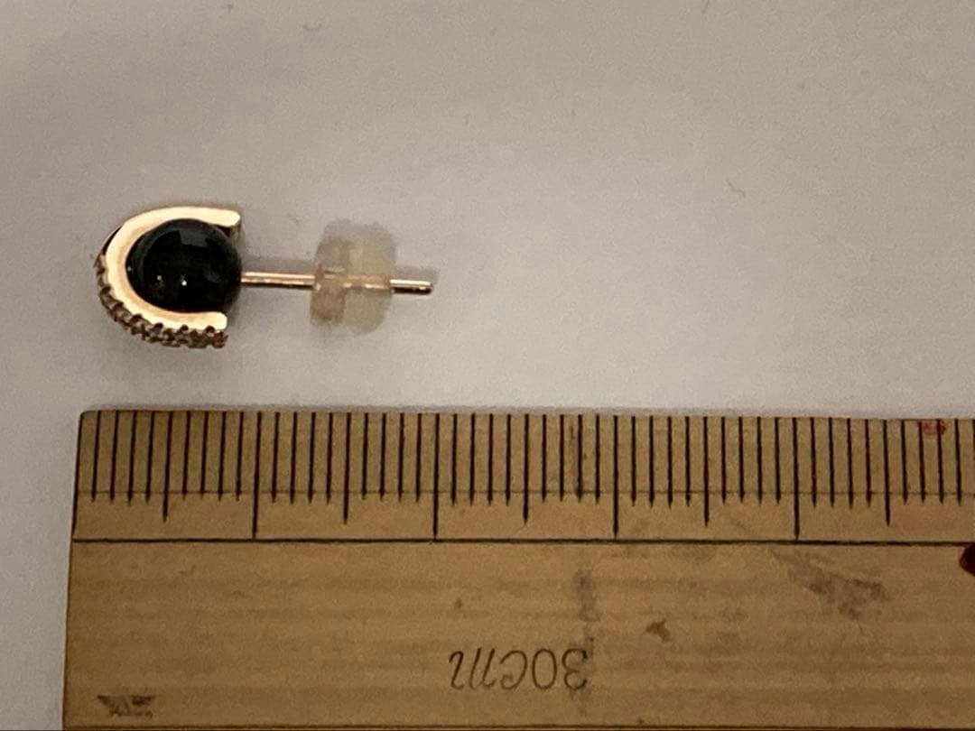 まっちゃん　！　ヒロタカ　BELUGA オニキス ダイヤ ピアス S