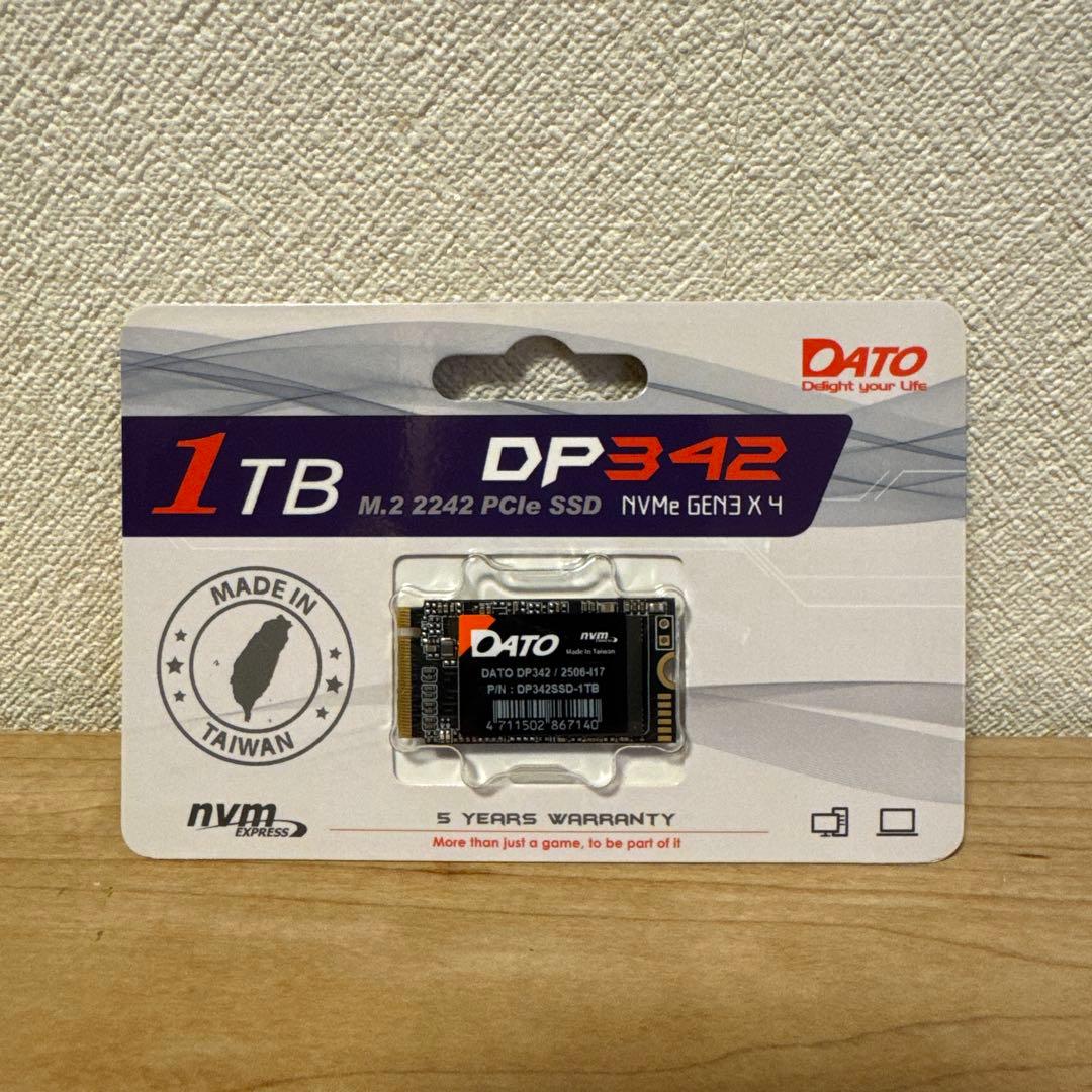 メモリー 1TB DP342 NVMe SSD M.2 2242