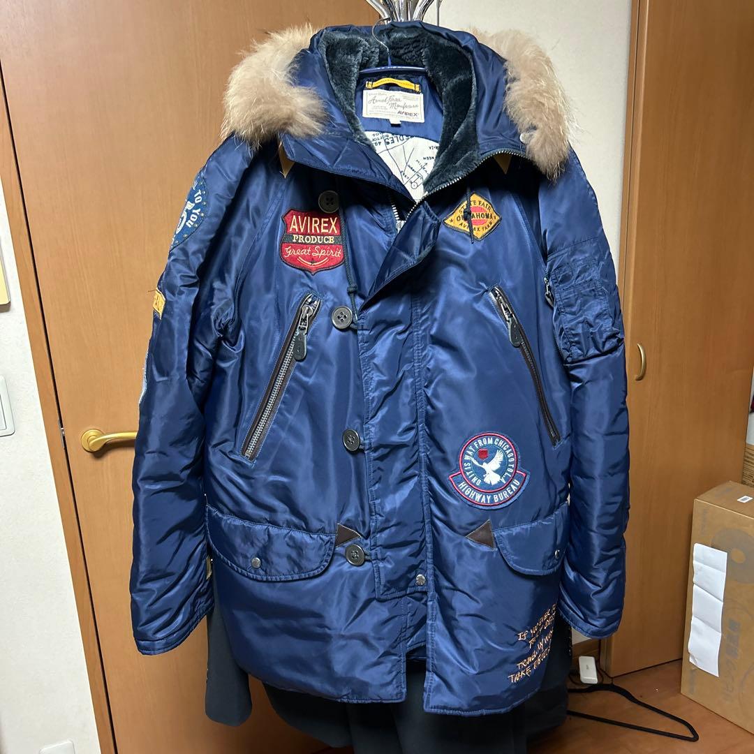 AVIREX N-3Bネイビー ミリタリージャケット