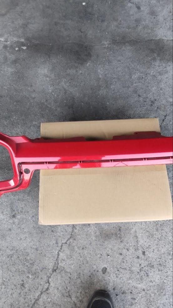 送料無料 アルト HA36 フロントグリル メガネガーニッシュ レッド 赤