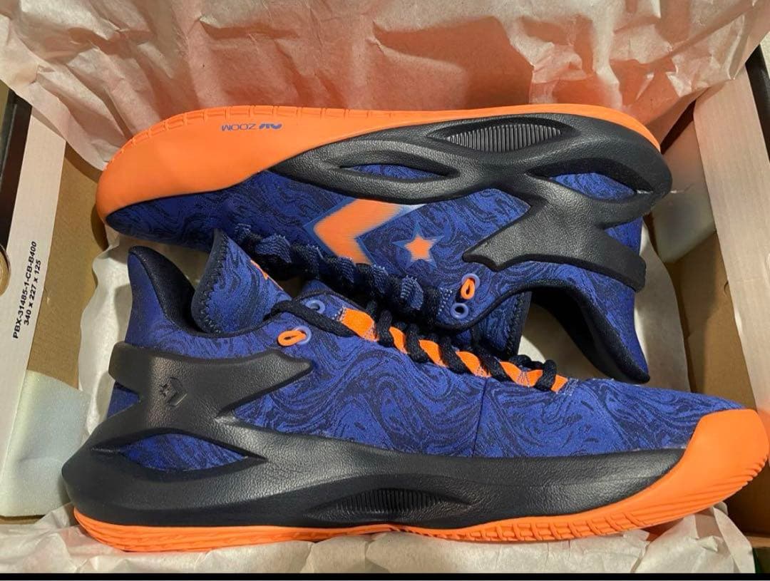 CONVERSE バスケットボールシューズ ネイビー/オレンジ