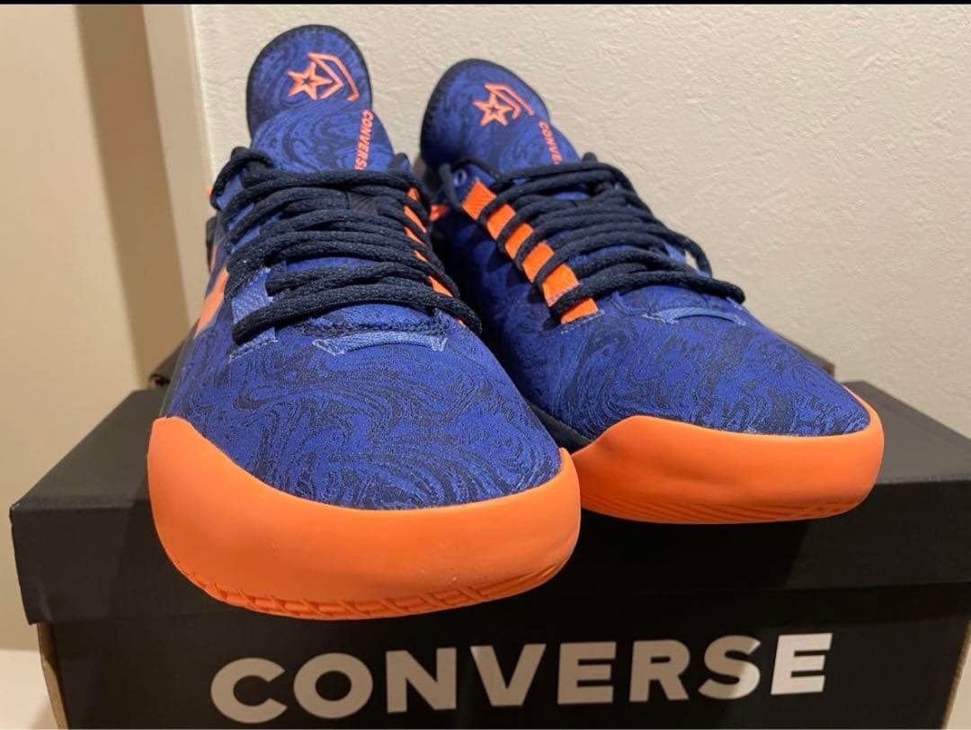 CONVERSE バスケットボールシューズ ネイビー/オレンジ