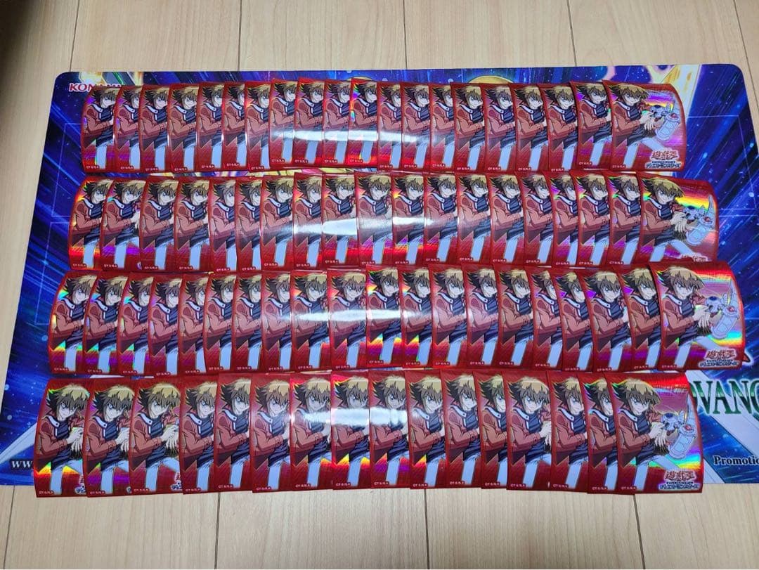 【傷みあり】遊戯王 遊城十代 スリーブ 76枚 ①